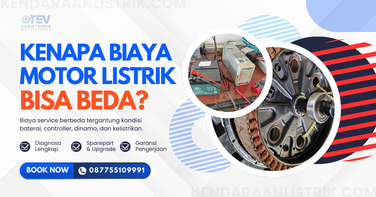 biaya service motor listrik