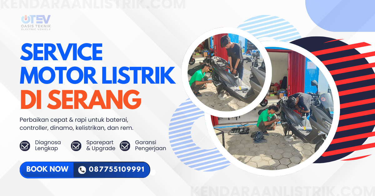 service motor listrik di serang